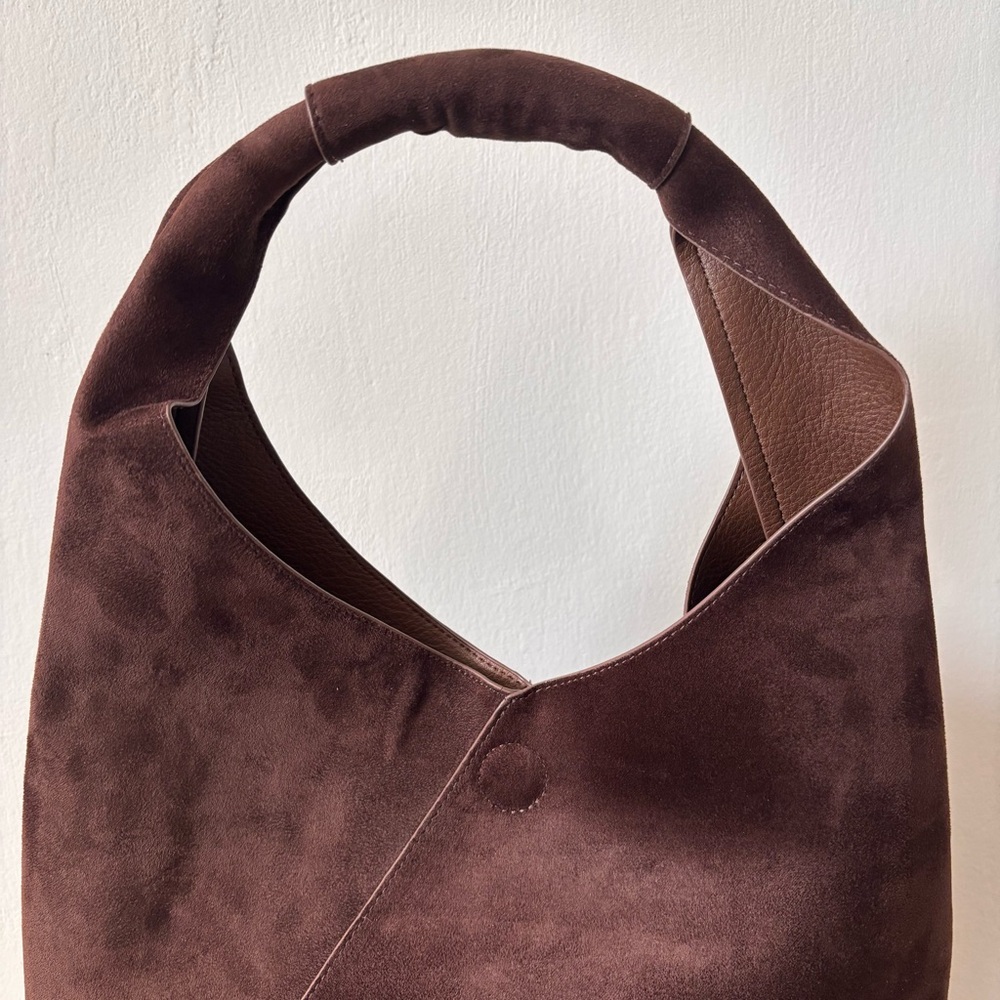 Banana Republic Dark Brown Suede Shoulder Bag - Picture 3 of 8